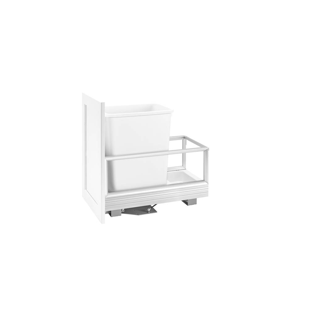 Rev-A-Shelf Aluminum Pull Out Trash/Waste Container with Soft Open/Close